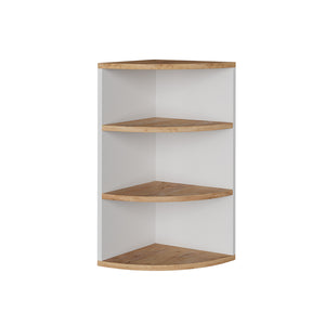 Vicco Scaffale ad angolo Rovere bianco/dorato 30 x 60 cm