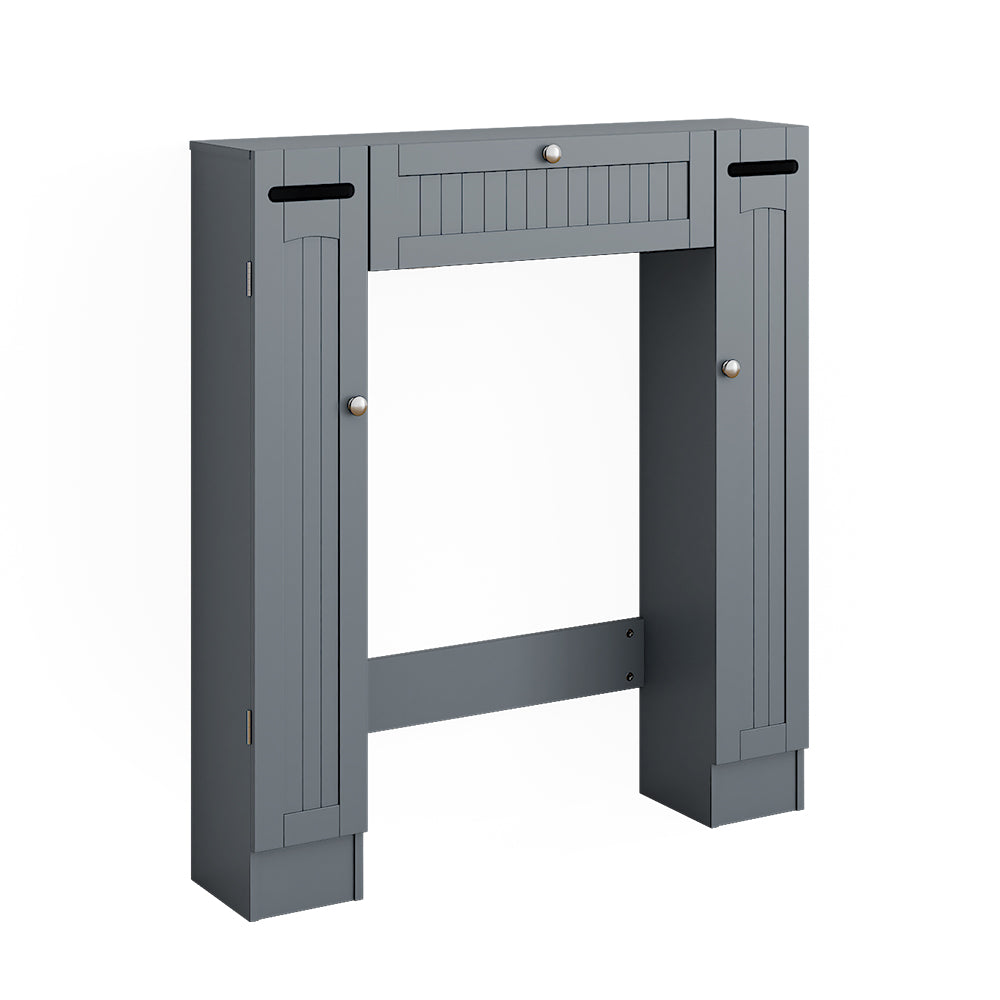 Vicco Armadietto per toilette Grigio 89 x 99 cm con 2 distributori di carta igienica