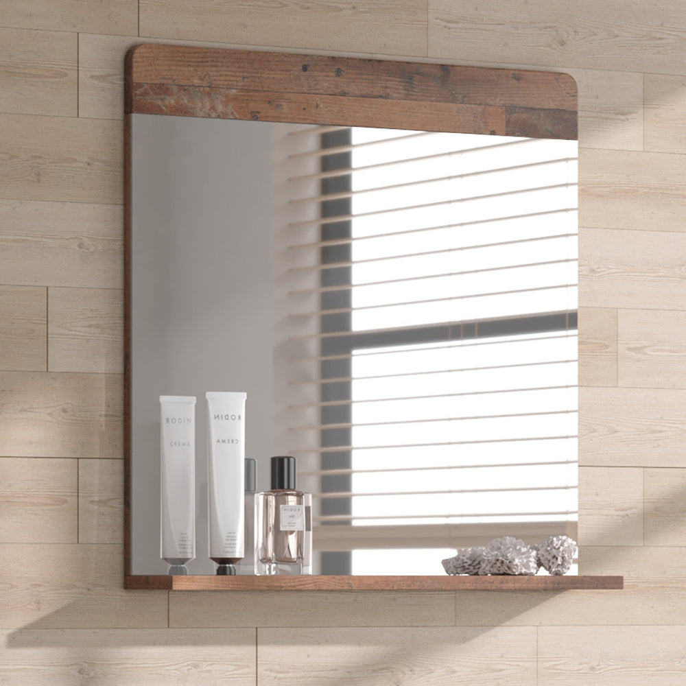 Vicco Specchio da bagno Oldstyle 60 x 62 cm con ripiano