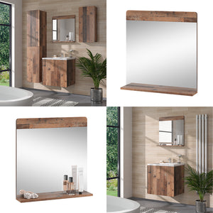 Vicco Specchio da bagno Oldstyle 60 x 62 cm con ripiano