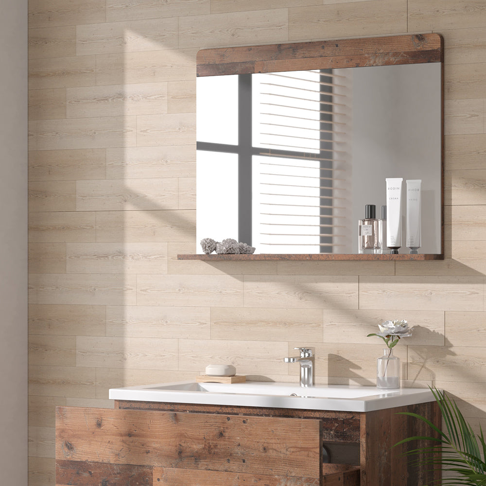 Vicco Specchio da bagno Oldstyle 80.1 x 62 cm con ripiano
