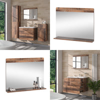 Vicco Specchio da bagno Oldstyle 80.1 x 62 cm con ripiano
