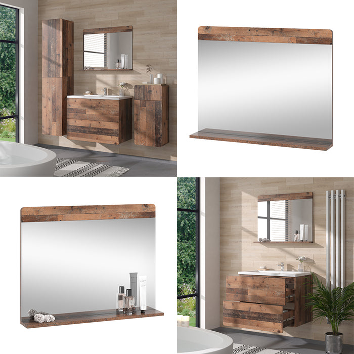 Vicco Specchio da bagno Oldstyle 80.1 x 62 cm con ripiano