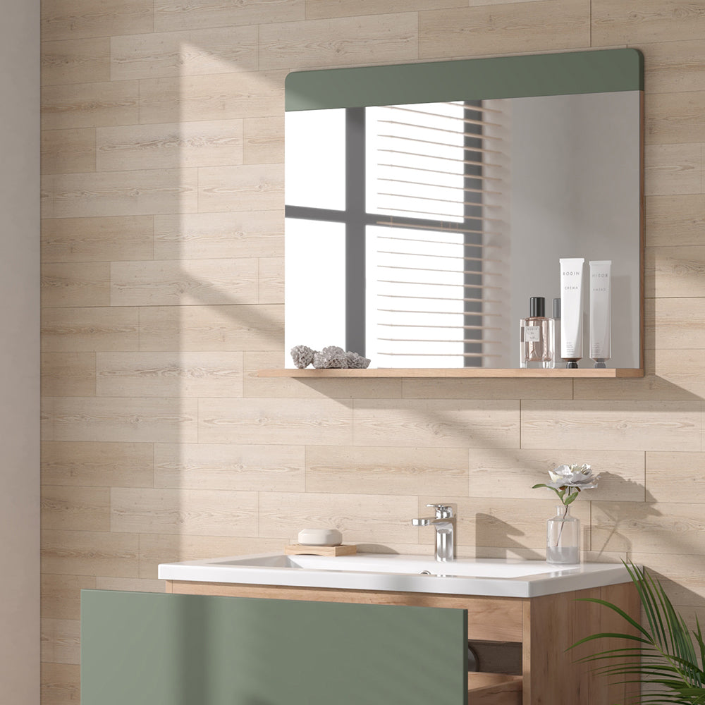 Vicco Specchio da bagno Goldkraft rovere/verde 80.1 x 62 cm con Aböage