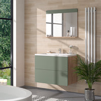Vicco Specchio da bagno Goldkraft rovere/verde 80.1 x 62 cm con Aböage