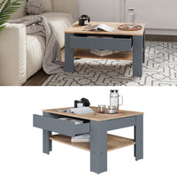 Vicco Tavolino Antracite/quercia dorata 92.2 x 65 cm