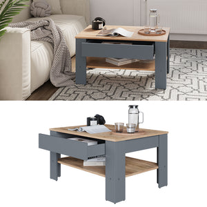 Vicco Tavolino Antracite/quercia dorata 92.2 x 65 cm