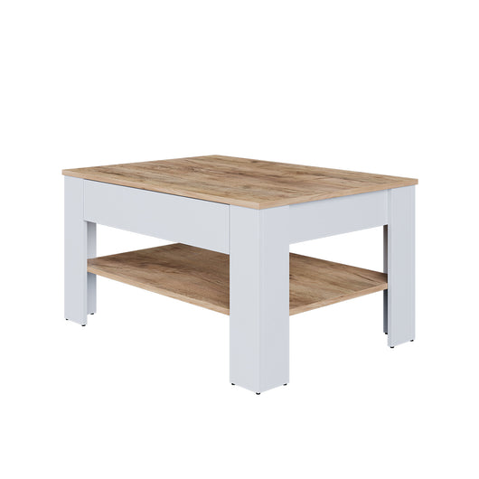 Vicco Tavolino Rovere bianco/dorato 92.2 x 65 cm