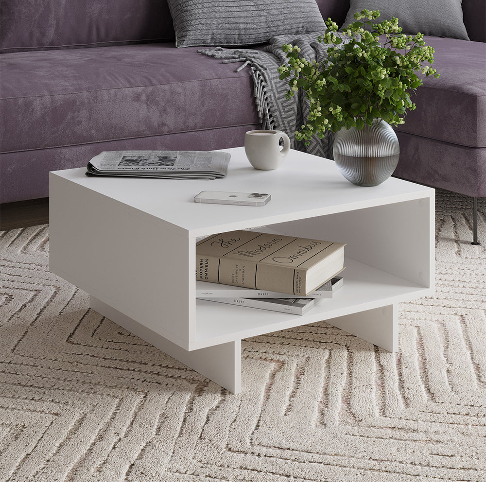 Vicco Tavolino da salotto Bianco 60 x 60 cm