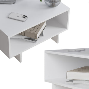 Vicco Tavolino da salotto Bianco 60 x 60 cm