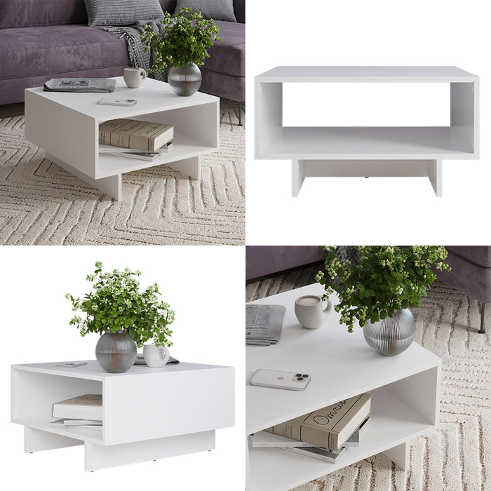 Vicco Tavolino da salotto Bianco 60 x 60 cm