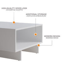 Vicco Tavolino da salotto Bianco 60 x 60 cm