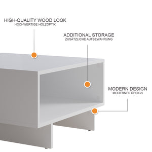 Vicco Tavolino da salotto Bianco 60 x 60 cm