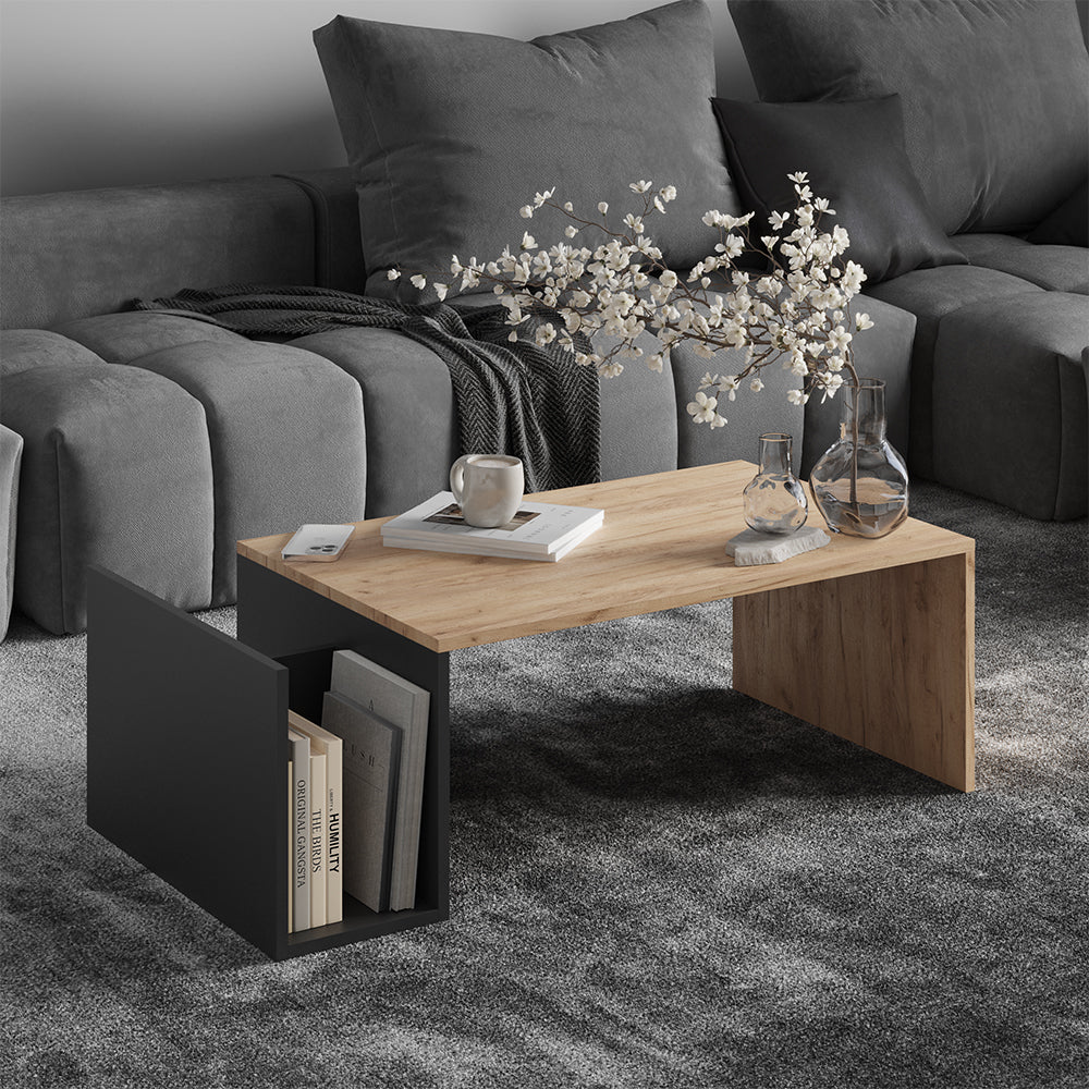 Vicco Tavolino Quercia dorata/antracite 100 x 50 cm