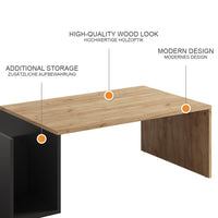 Vicco Tavolino Quercia dorata/antracite 100 x 50 cm