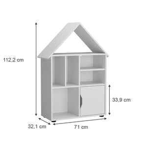 Vicco Scaffale per bambini Bianco 71 x 112.2 cm