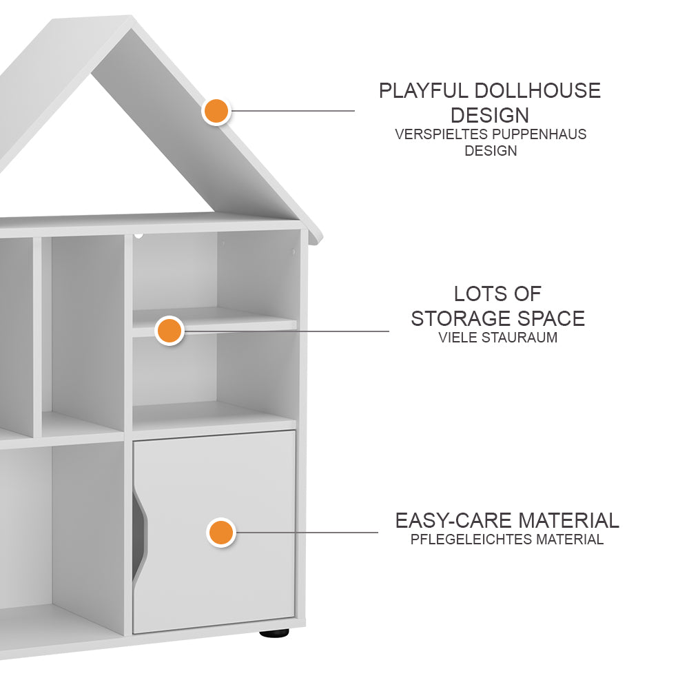 Vicco Scaffale per bambini Bianco 71 x 112.2 cm