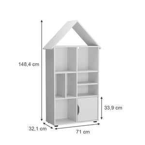 Vicco Scaffale per bambini Bianco 71 x 148.4 cm