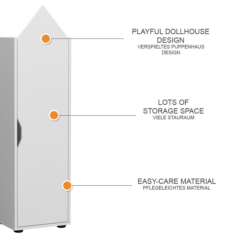 Vicco Libreria bambini Bianco 36.4 x 130.9 cm