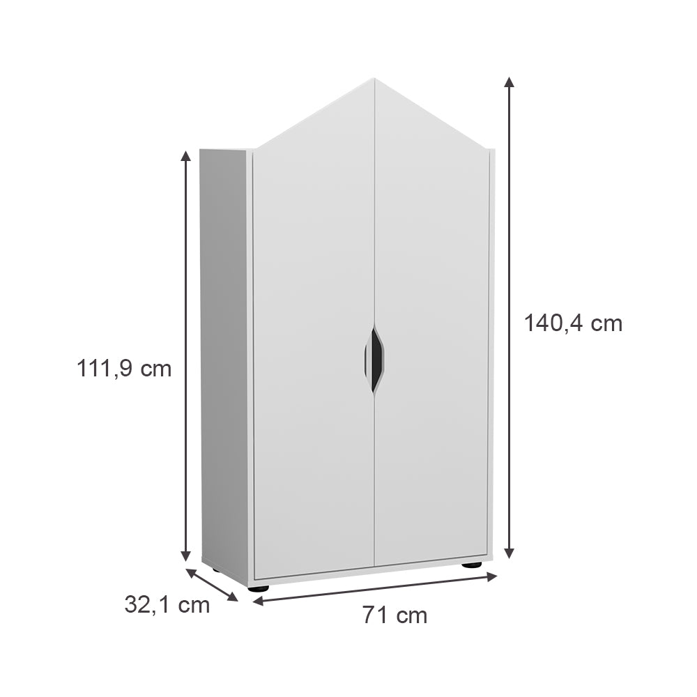 Vicco Scaffale per bambini Bianco 71 x 140.4 cm