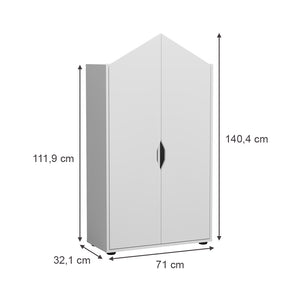 Vicco Scaffale per bambini Bianco 71 x 140.4 cm