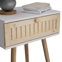 Vicco Comodino Bianco/pino 40 x 47 cm Set di 2