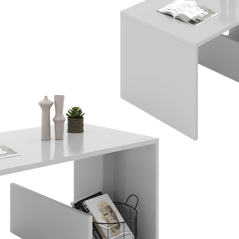 Vicco Tavolino Bianco 80 x 46.6 cm