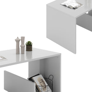 Vicco Tavolino Bianco 80 x 46.6 cm