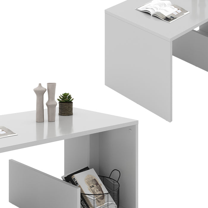 Vicco Tavolino Bianco 80 x 46.6 cm