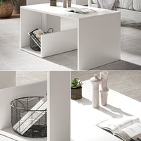 Vicco Tavolino Bianco 80 x 46.6 cm