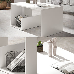 Vicco Tavolino Bianco 80 x 46.6 cm