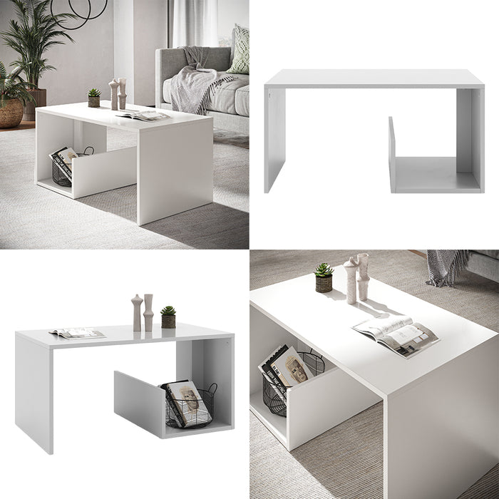 Vicco Tavolino Bianco 80 x 46.6 cm