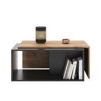 Vicco Tavolino da salotto Antracite/quercia dorata 90 x 48 cm