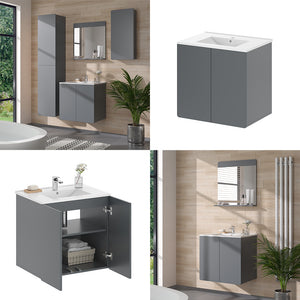 Vicco Mobiletto per lavabo Grigio