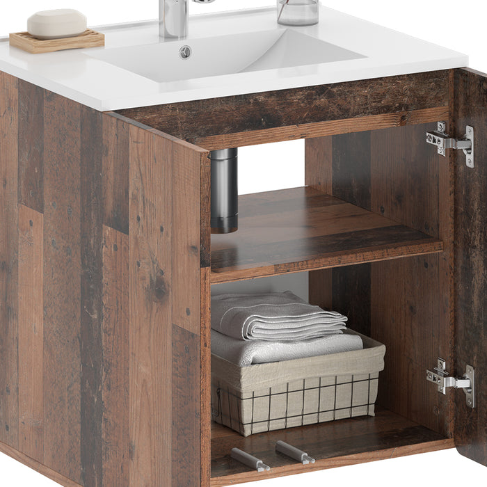 Vicco Set di mobili da bagno Oldstyle 2 pezzi