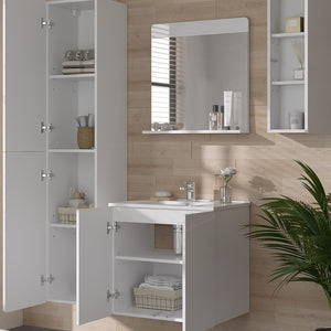 Vicco Set mobili bagno Bianco 4 parti