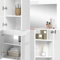 Vicco Set mobili bagno Bianco 4 parti