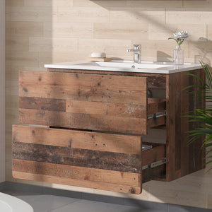 Vicco Set di mobili da bagno Oldstyle 2 pezzi