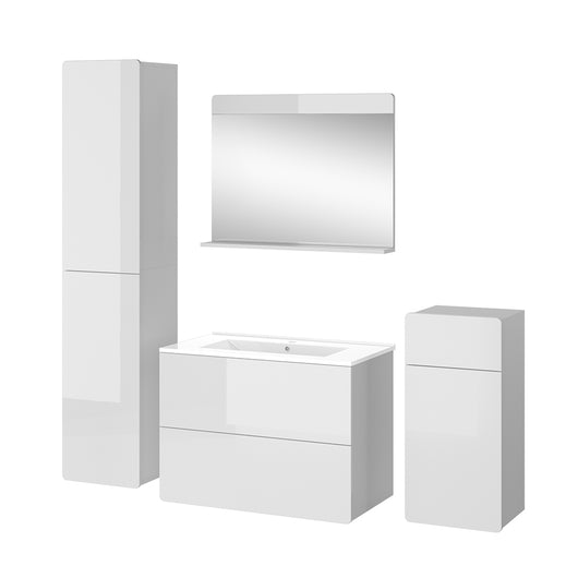 Vicco Set di mobili da bagno Bianco 5 parti