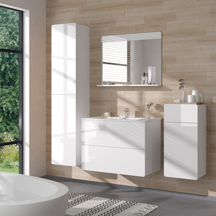 Vicco Set di mobili da bagno Bianco 5 parti
