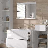 Vicco Set di mobili da bagno Bianco 5 parti