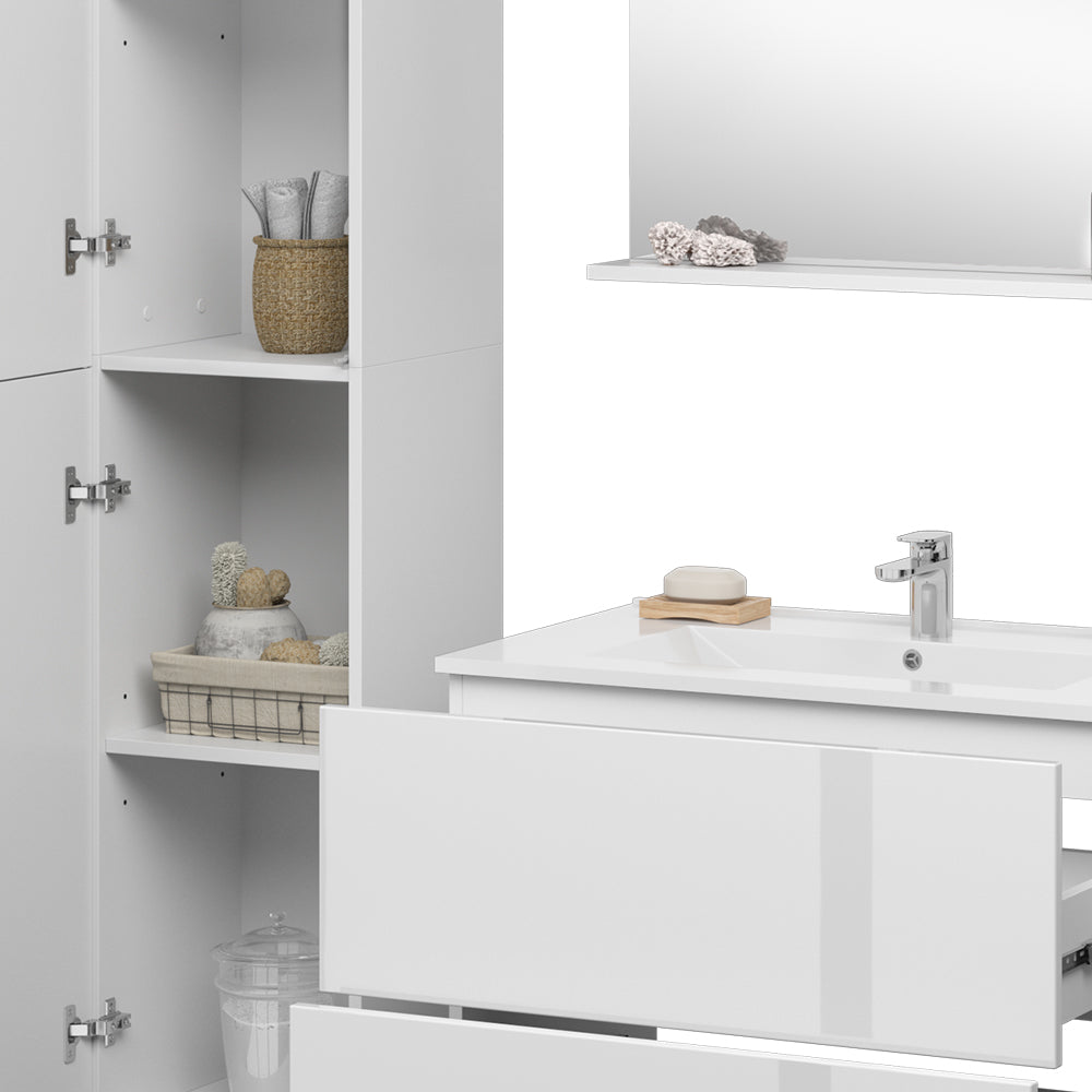 Vicco Set di mobili da bagno Bianco 5 parti