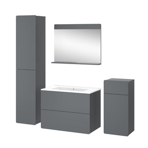 Vicco Mobiletto Grigio 5 parti