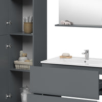 Vicco Mobiletto Grigio 5 parti