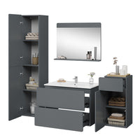 Vicco Mobiletto Grigio 5 parti