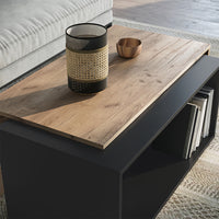 Vicco Tavolino da salotto Antracite/quercia dorata 90 x 48 cm