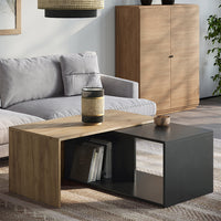 Vicco Tavolino da salotto Antracite/quercia dorata 90 x 48 cm