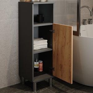 Vicco Mobile midi Antracite/quercia dorata 30 x 95 cm