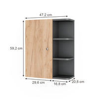 Vicco armadio a muro Antracite 47.2 x 59.2 cm