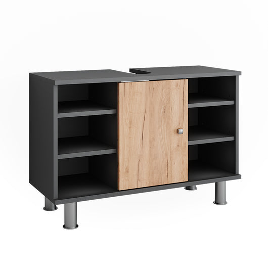 Vicco Mobiletto per lavabo Antracite/quercia dorata 80 x 54 cm
